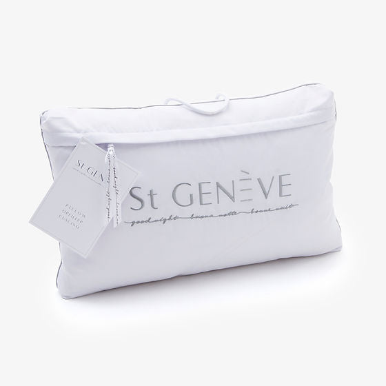 Chateau Pillow – White Goose Down Surround with 20/80 Feather Inner Core, by St Genève