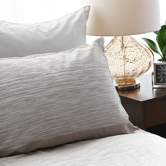 Vista Jacquard duvet cover BY St Genève 100% extra-long staple cotton