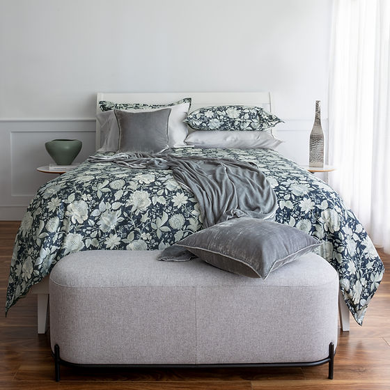 Somerset Printed Duvet Cover – 340 TC, 100% Long-Staple Cotton by St Genève