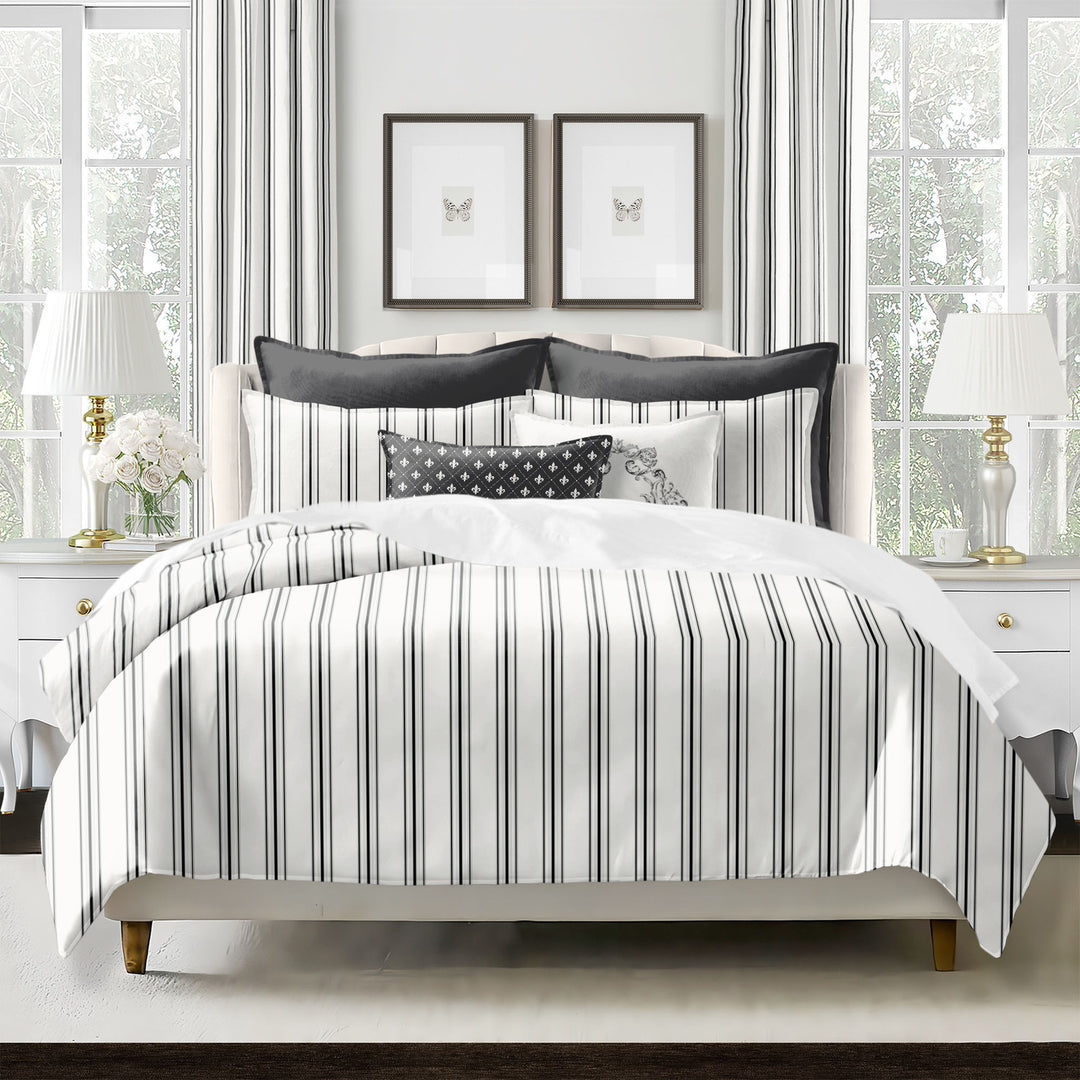 AUGUST STRIPE COVERLET SET MADE IN CANADA