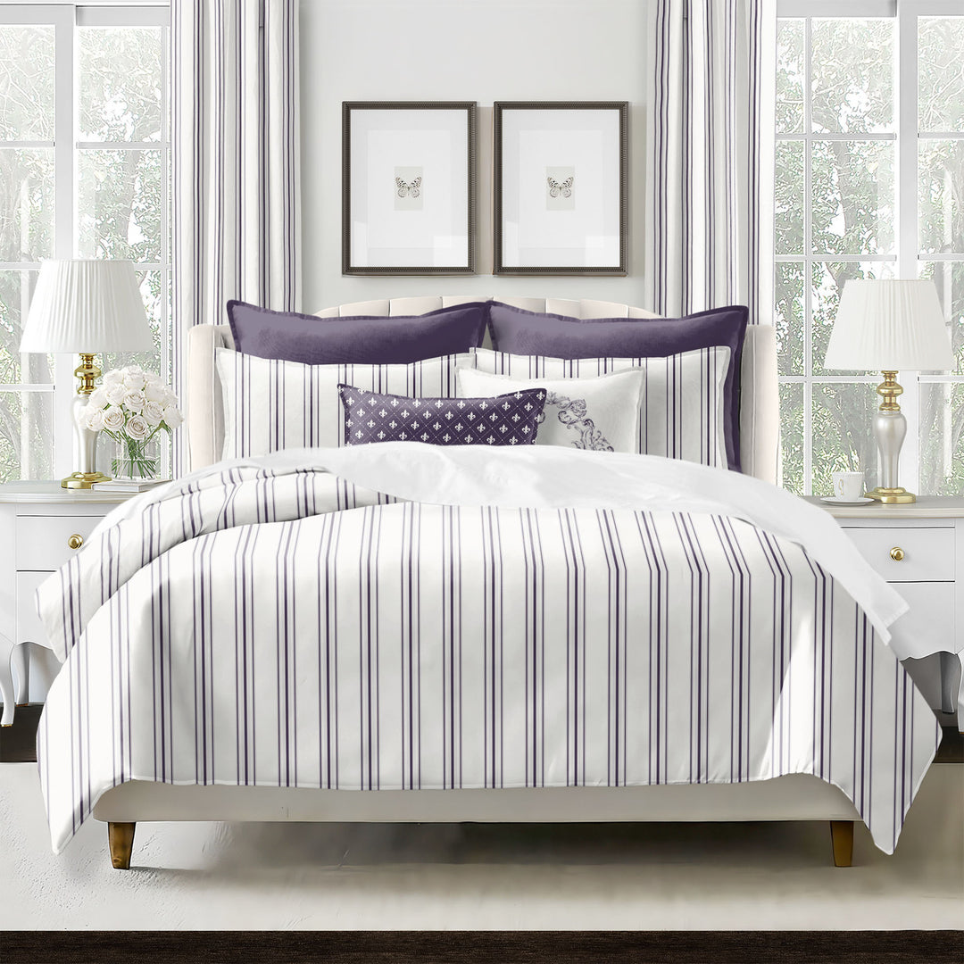 AUGUST STRIPE COVERLET SET MADE IN CANADA
