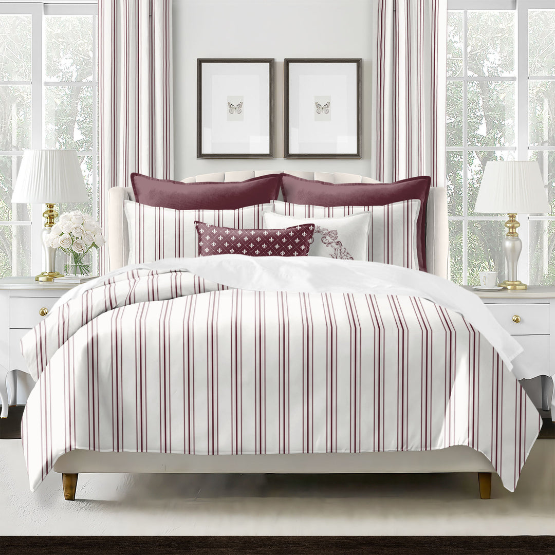 AUGUST STRIPE COVERLET SET MADE IN CANADA