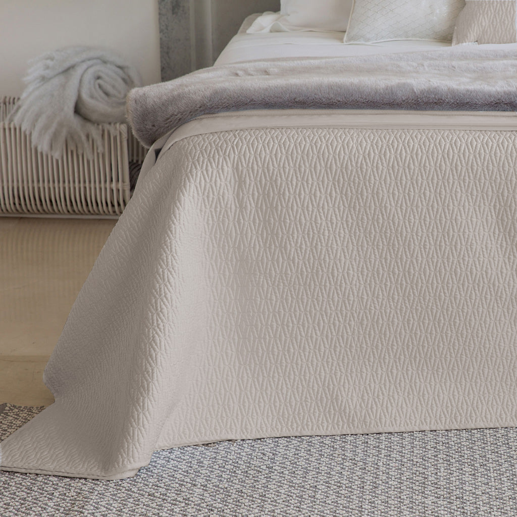 DIAMOND BIRCH COTTON COVERLET SET
