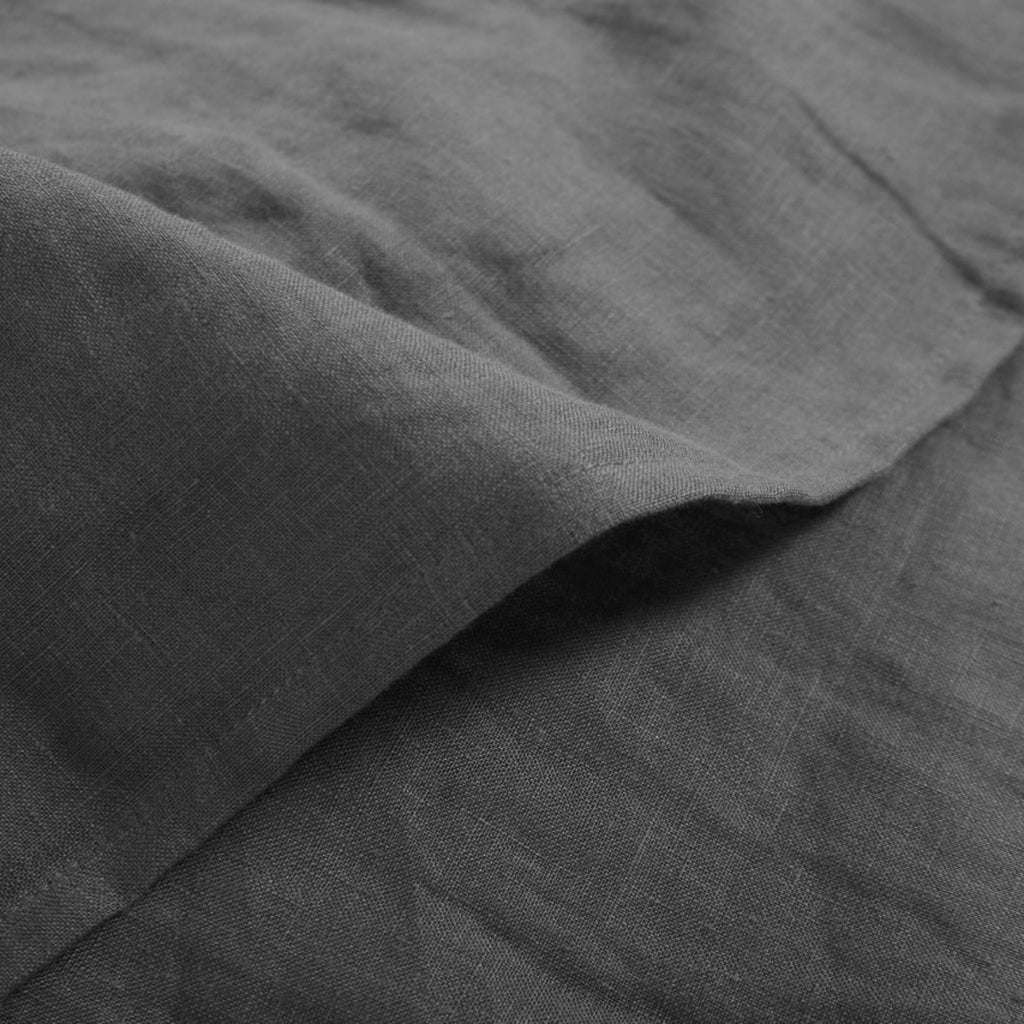 GRAPHITE LINEN DUVET COVER SET