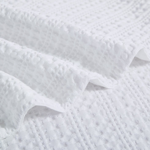 Solene White Percale Cotton Duvet Cover Set – 200 TC, Soft & Durable