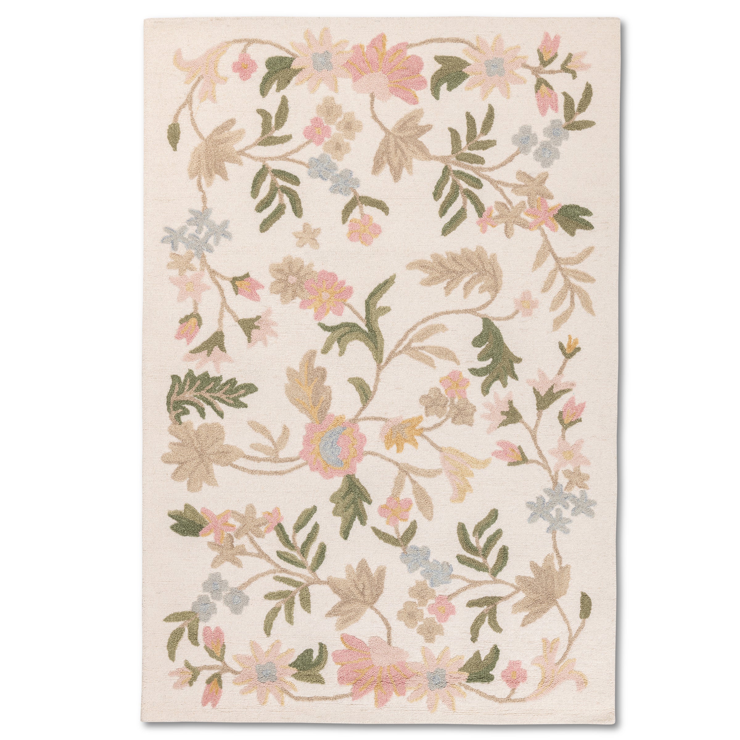 Frieda Handmade Wool Area Rug - 80% Wool 20% Cotton - Eco-Friendly