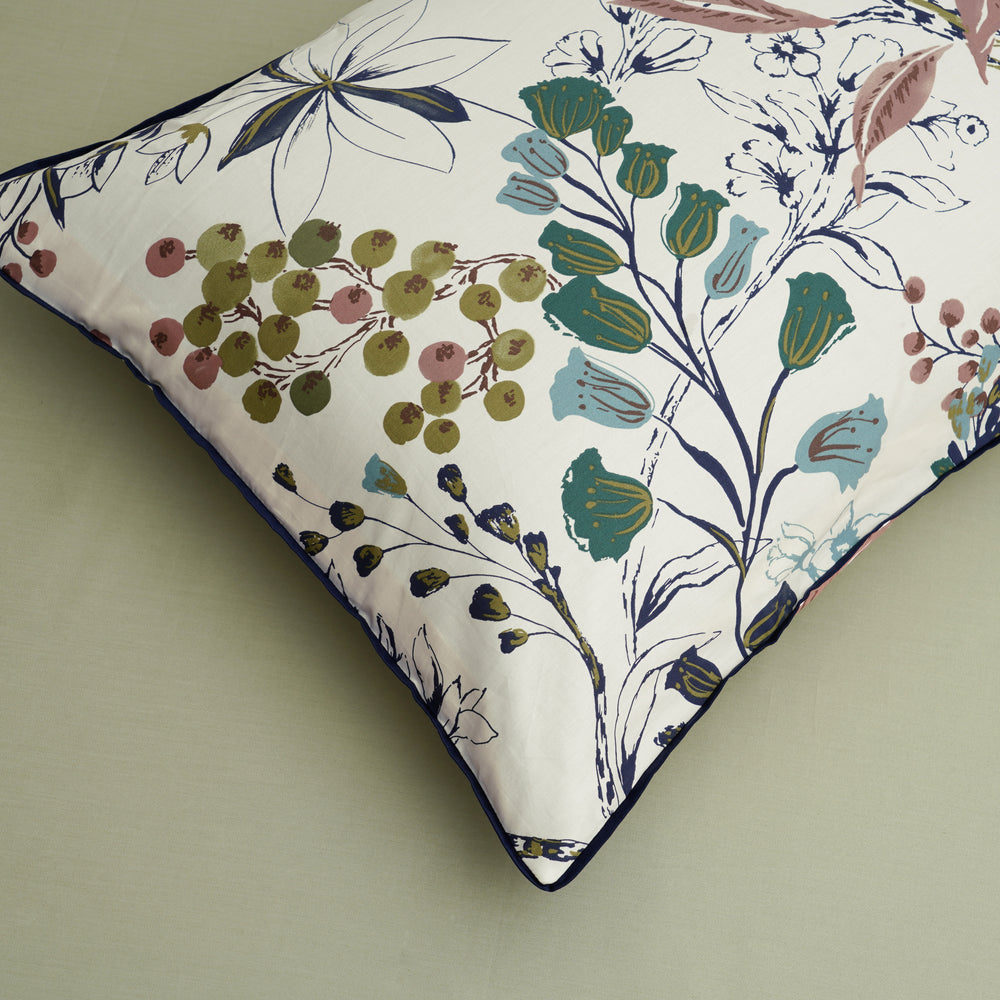 Leaf Garden Duvet Cover Set – 200 Thread Count, 100% Combed Cotton