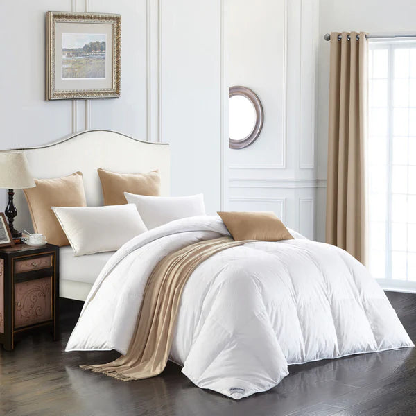Paradise European White Goose Down Duvet – 800+ Loft, 500 Thread Count, 100% Cotton
