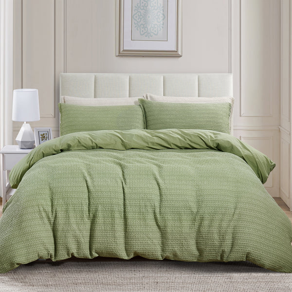 Solene green Duvet Cover Set