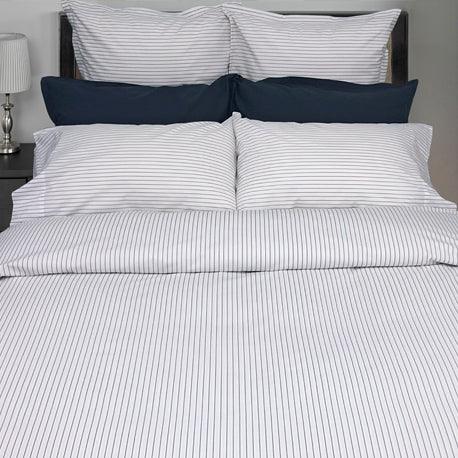 Georgia Stripe Duvet Cover – 100% Cotton Percale Weave