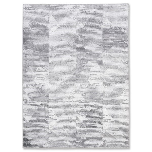 Aura Washable Spill Proof Grey Area Rug AUR-1078