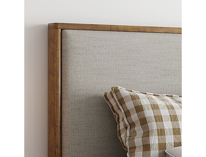 Andover Platform Bed with Drawer in Oat