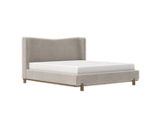 Isadora Platform Bed in Dark Beige