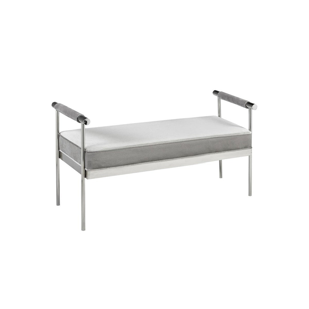 HELEN Bench GY-BEN-7826 E-Grey Velvet