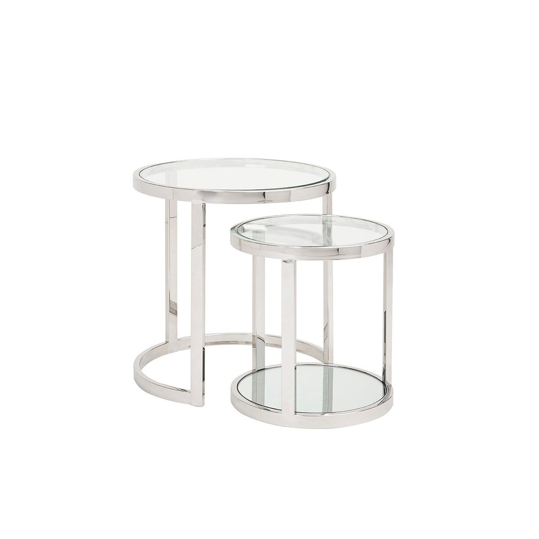 AVON Nesting End Table GY-ET-509 2pc Round Nesting Table