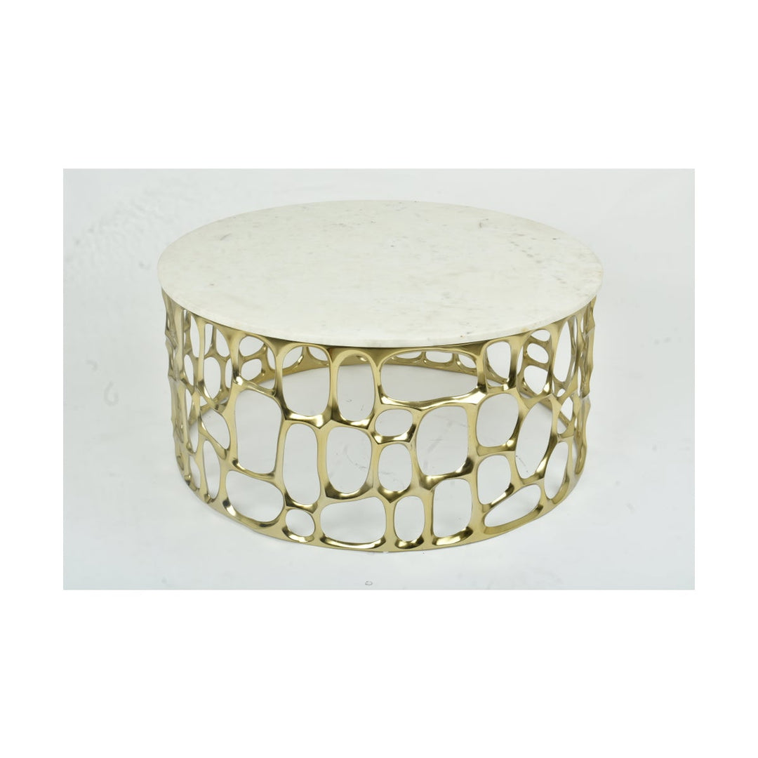 MARIO COFFEE TABLE WITH MARBLE TOP GY-CT-2179G-WM