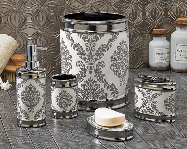 DAMASK TBH CERAMIC WHITE/SILVER