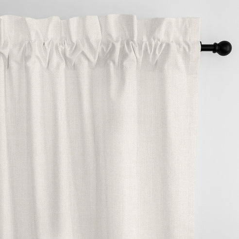 Adrianne Pearl drapery panels by 6ix Tailors, made in Canada
