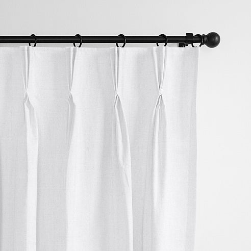 Adrianne White drapery panels by 6ix Tailors, made in Canada