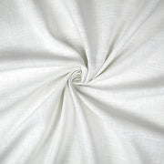 Close-up of Elite Linen White bedding fabric showing its subtle woven texture