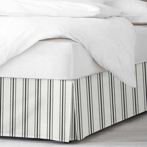August Stripe Bed Skirt Ebony – 6ix Tailors Made in Canada