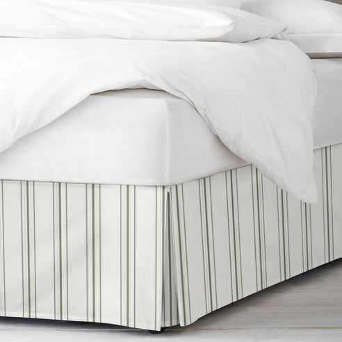 August Stripe Bed Skirt Sweet Grass – 6ix Tailors Made in Canada