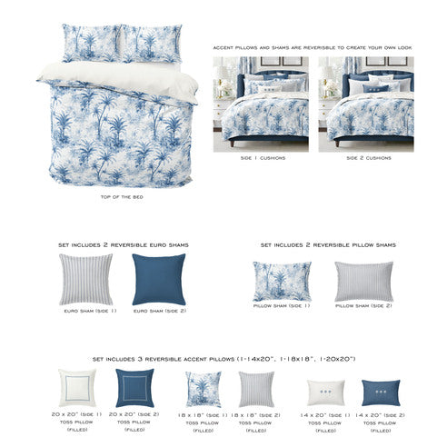 PALMORA DUVET COVER SET   MADE IN CANADA