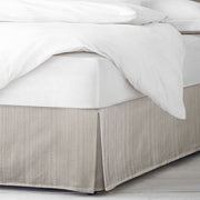 Payton Bed Skirt Made in Canada – Natural, 100% Cotton Pick Stitched, OEKO-TEX Certified, 15 inch Drop