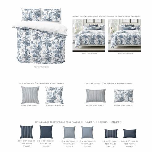 ALEXANDRIA WHITE DUVET COVER SET  MADE IN CANADA