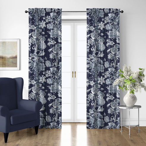 ALEXANDRIA INDIGO DRAPERY PANELS – Made in Canada