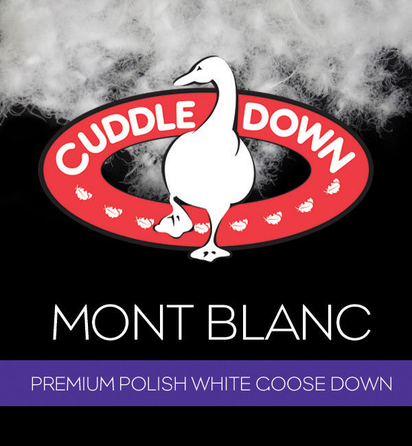 Mont Blanc Duvet Polish White Goose Down BY CUDDLE DOWN