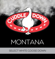 Montana White Goose Down Pillow – 675 Loft, 400TC | Cuddle Down