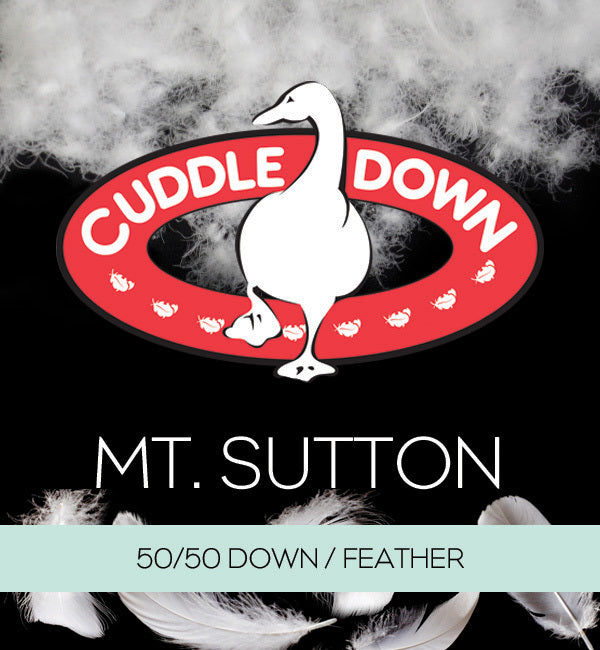 Mt. Sutton Duvet ◦ 50/50 Canadian White Duck Down and Feather  BY CUDDLE DOWN