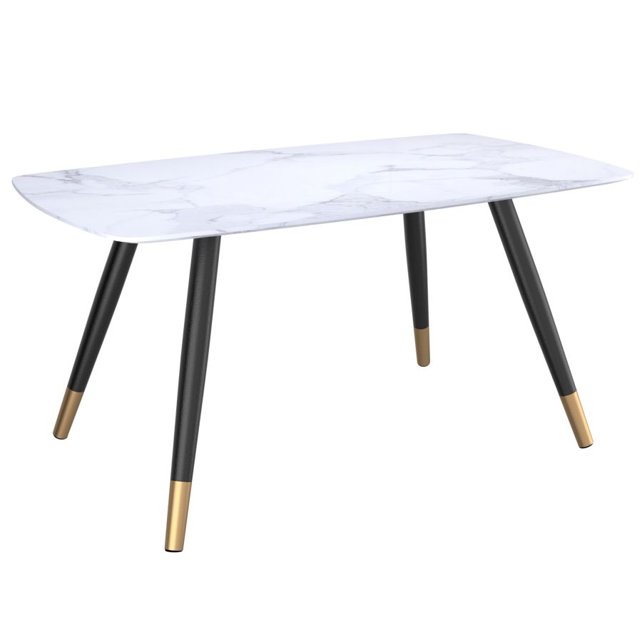 Emery Rectangular Dining Table in White