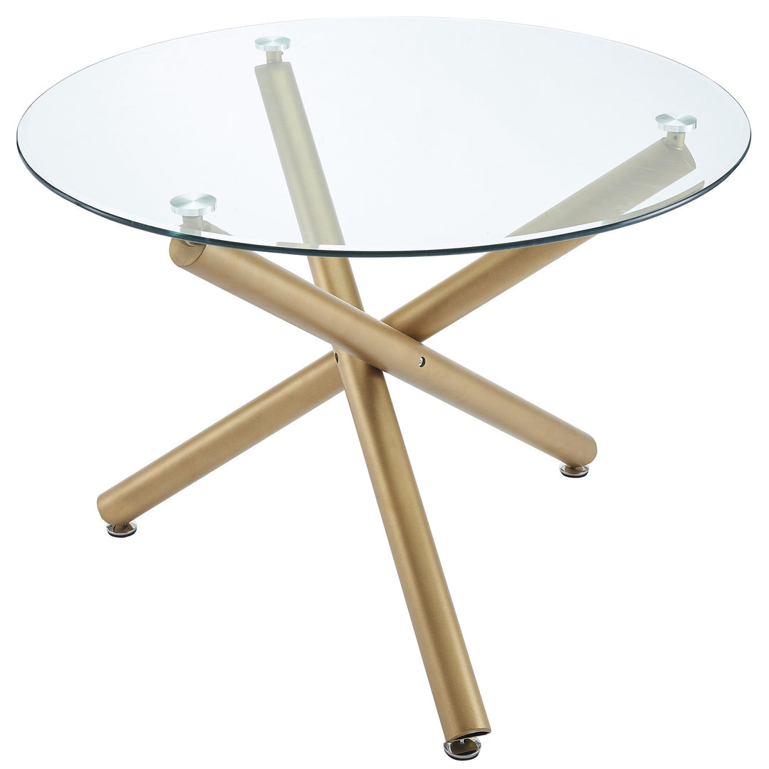 Carmilla Round Dining Table in Gold