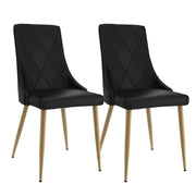 Antoine Dining Chair, Set of 2 BLACK