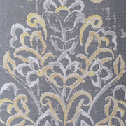 CLASSIC ELEGANCE SHOWER CURTAIN SLUB FABRIC GRY/YELLOW 70