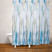 WINDSWEPT SHOWER CURTAIN FABRIC BLU/GRN/WHT 180 X 180cm