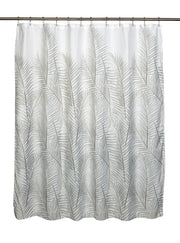 LANCASTER SHOWER CURTAIN SLUB FABRIC 180 X 180cm