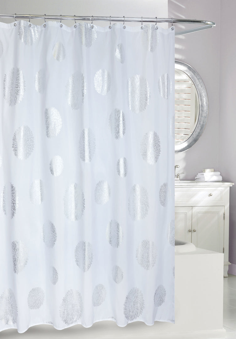 ZINNIA SHOWER CURTAIN FABRIC 180 X 180cm 145 GSM