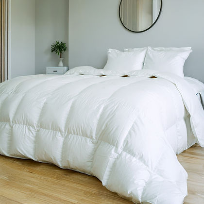 Montpellier White Down Duvet 500TC 700 Loft By Highland Feather