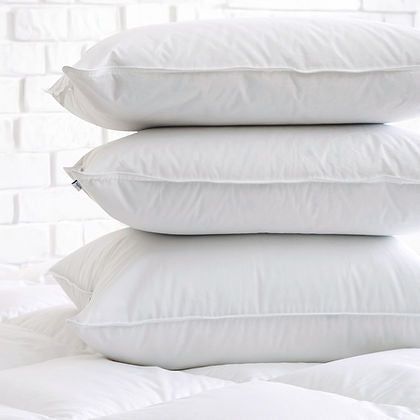 Lisburn White Goose Down Pillow 500TC 600 Loft By Highland Feather