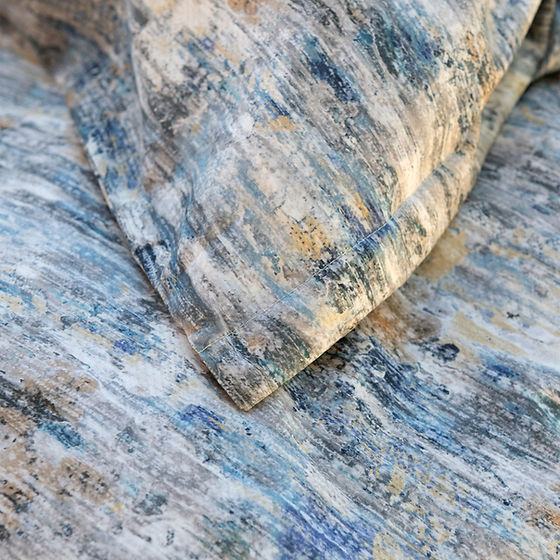 Palisade Printed Sateen Duvet Cover – 100% Cotton, 340TC by St. Genève