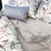 Palmetto Printed Sateen Duvet Cover – 100% Cotton, 340TC by St. Genève