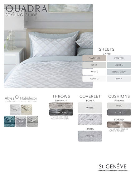 Quadra Jacquard Duvet Cover – 100% Extra-Long Staple Cotton, 320TC by St Genève