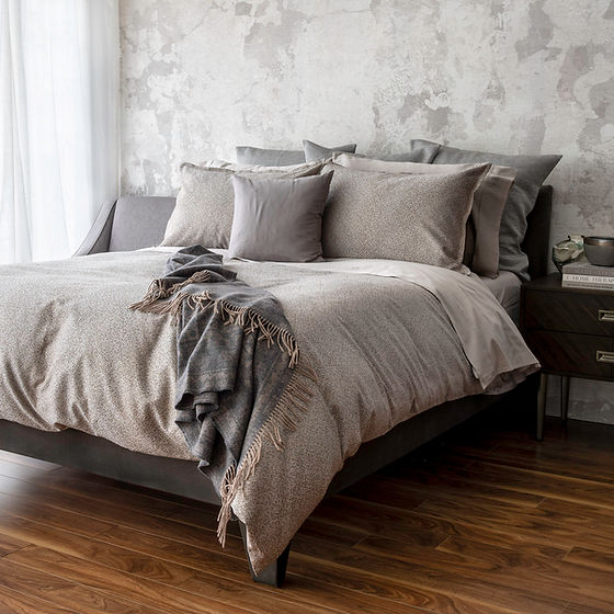 Rio Jacquard Duvet Cover – Walnut – 100% Giza Long-Staple Cotton | St Genève