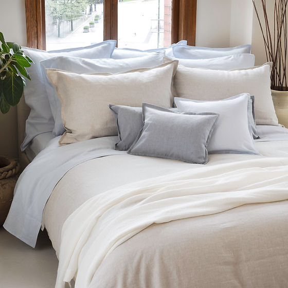 Echo 100% linen sheets and pillowcases - Canadian-made by St Genève