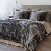 Vesper | Jacquard Duvet Cover midnight – 100% Supima Extra-Long Staple Cotton, 2-Ply, 340TC / 600 Strand Count by St Genève”