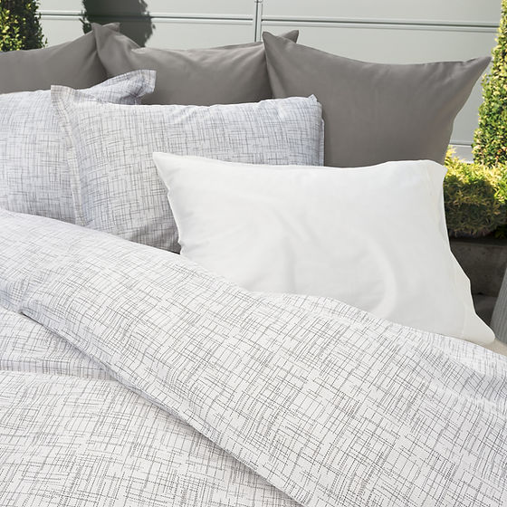 Yale | Printed Sateen Duvet Cover – 100% long staple cotton 340 thread count by St Genève