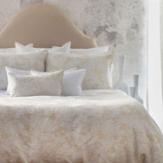 Sakura Jacquard Duvet Cover – Parchment | 63% Long-Staple Cotton / 37% Linen by St Genève
